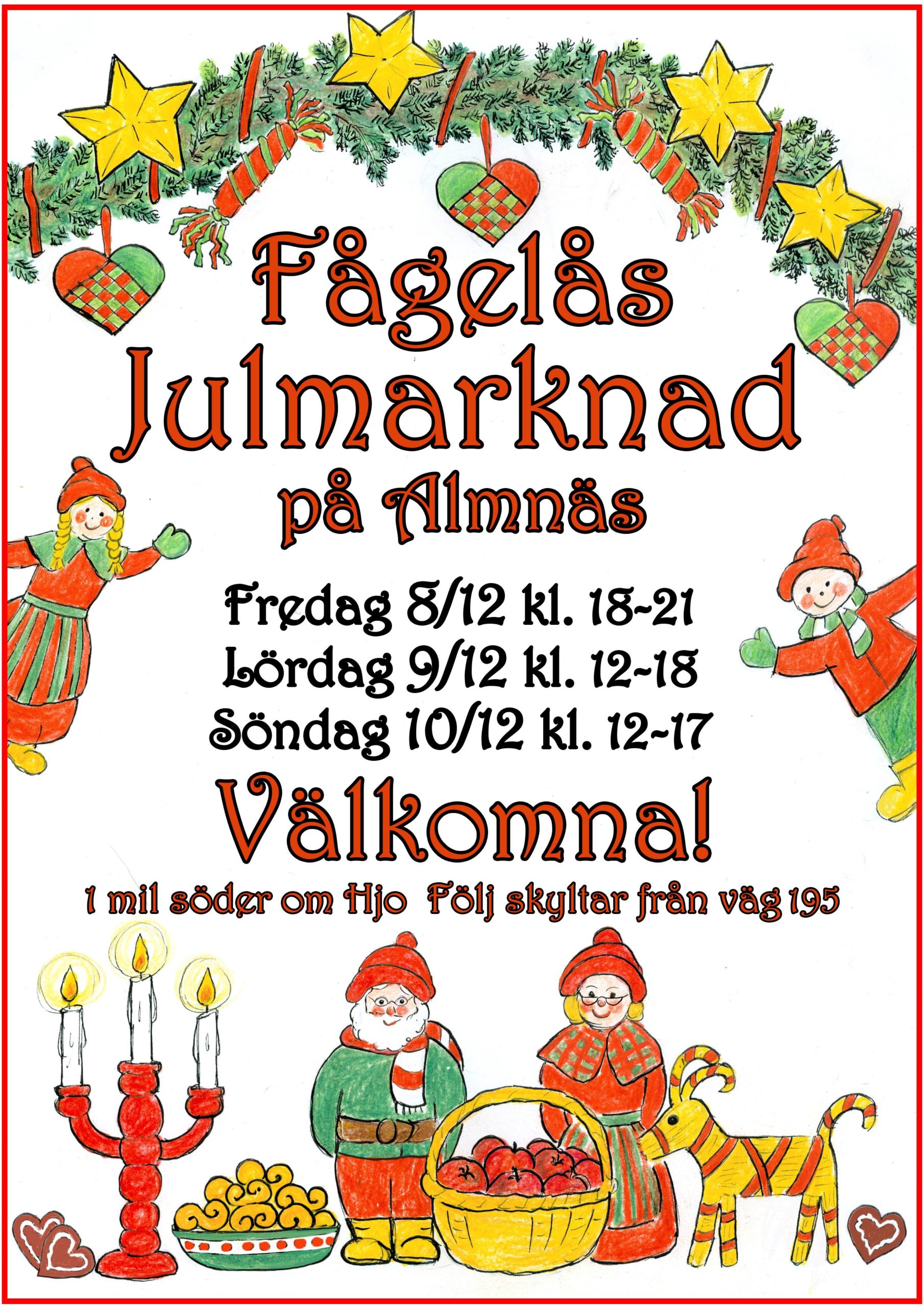 (Svenska) Julmarknad 2023, 8-10 december. Välkomna!!