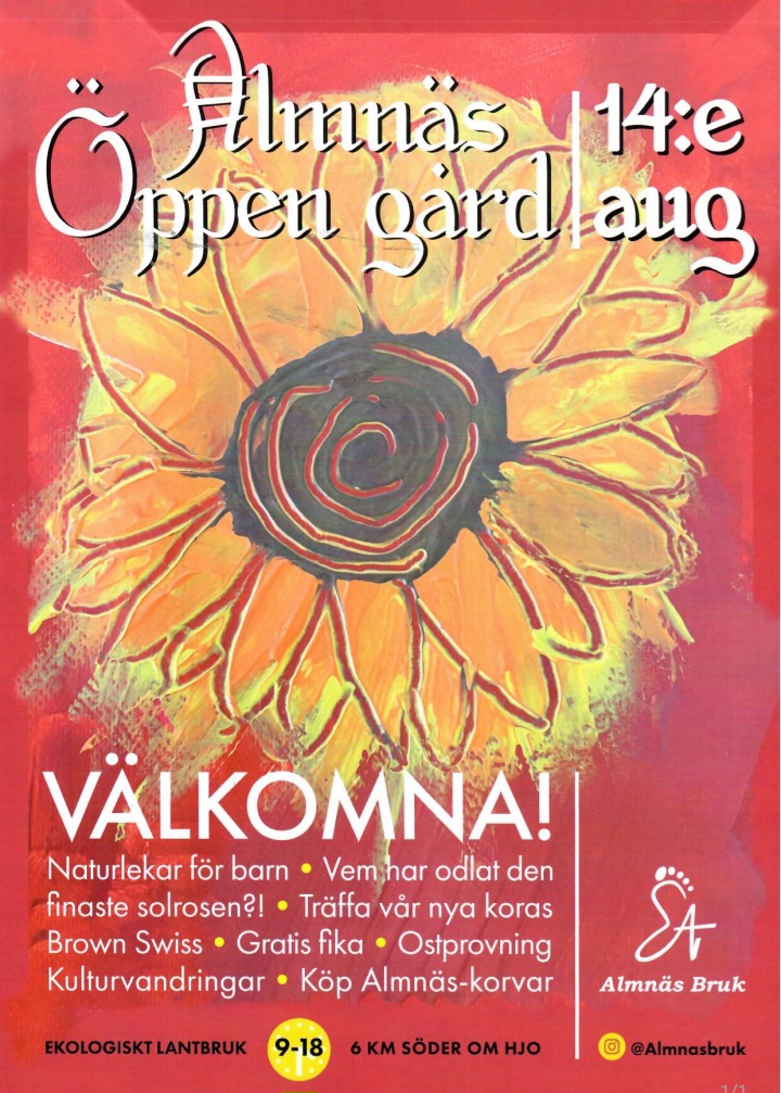 (Svenska) Välkommen till årets Öppen Gård! Welcome to this year’s Open Farm Day!